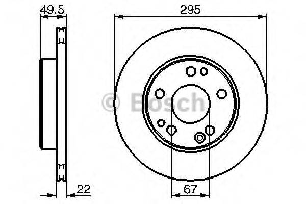 LUCAS ELECTRICAL DF1598 гальмівний диск