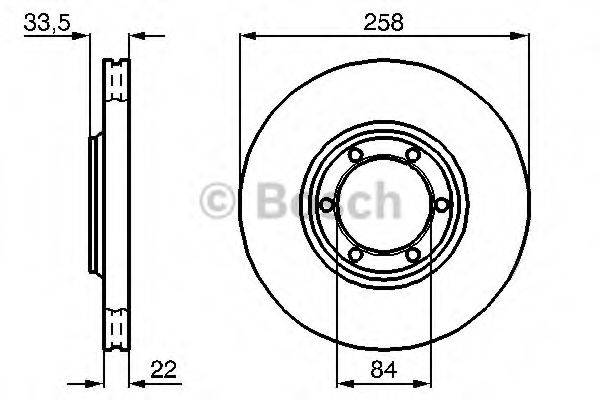 BOSCH BD620 гальмівний диск