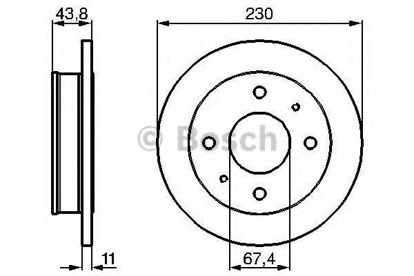 LUCAS ELECTRICAL DF4132 гальмівний диск
