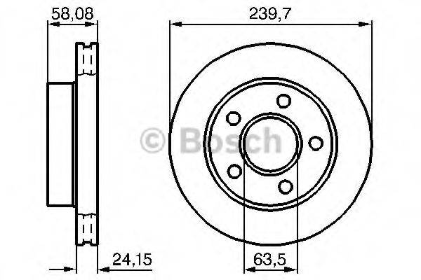 BOSCH BD730 гальмівний диск