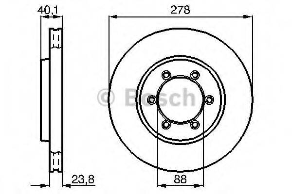 LUCAS ELECTRICAL DF4168 гальмівний диск