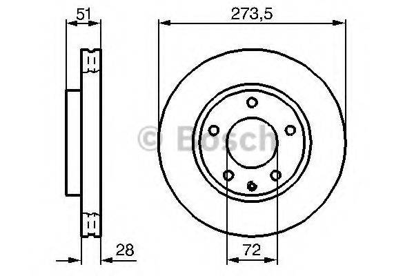 LUCAS ELECTRICAL DF4012 гальмівний диск