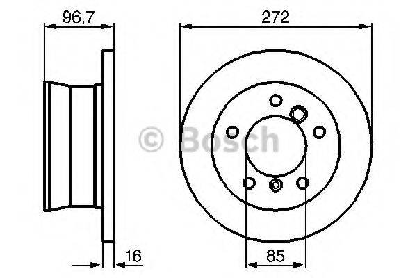 BOSCH BD1011 гальмівний диск
