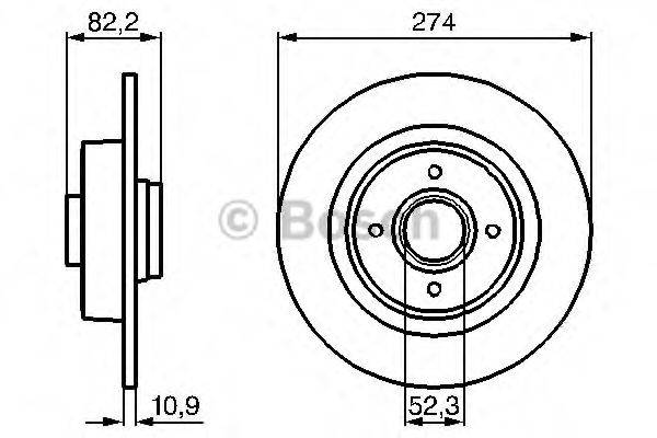 LUCAS ELECTRICAL DF4272 гальмівний диск