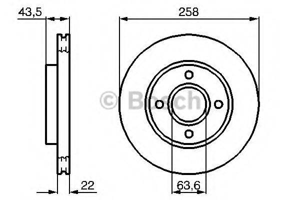 BOSCH BD970 гальмівний диск
