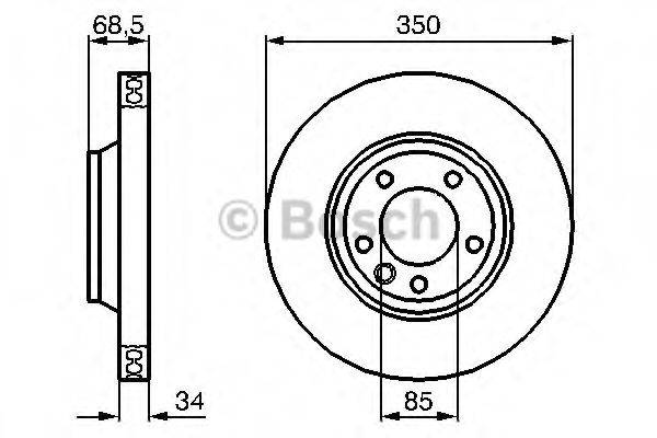 BOSCH BD1114 гальмівний диск