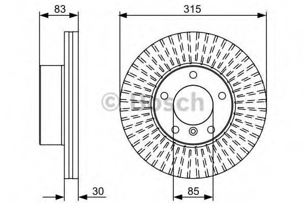 BOSCH BD1411 гальмівний диск