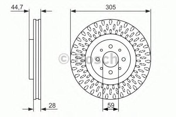 BOSCH BD1413 гальмівний диск