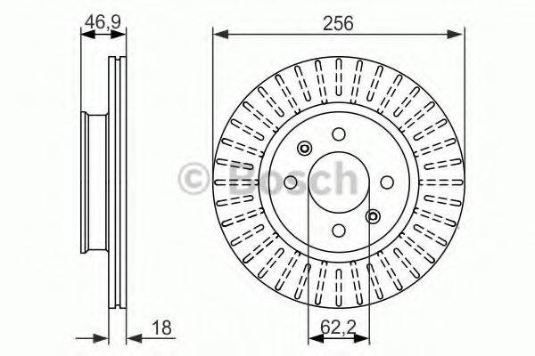 BOSCH BD1420 гальмівний диск
