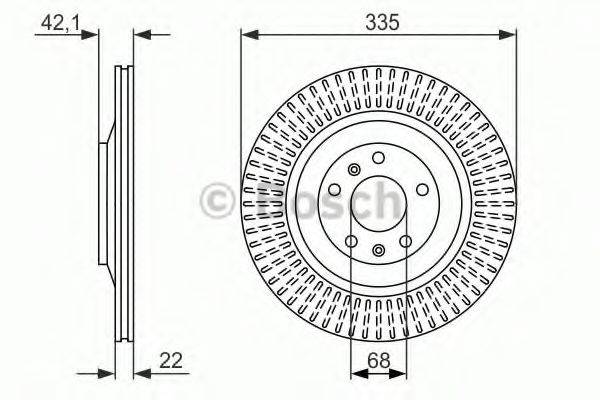 BOSCH BD1434 гальмівний диск