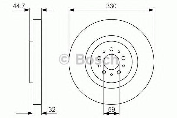 BOSCH BD1436 гальмівний диск