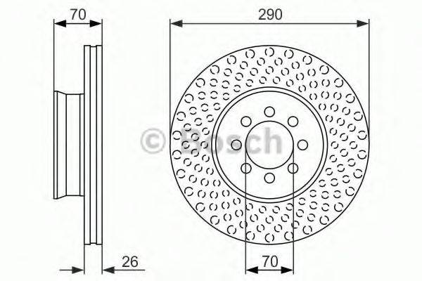 BOSCH BD1445 гальмівний диск