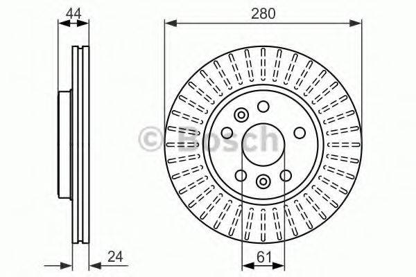 LUCAS ELECTRICAL DF 6448 гальмівний диск