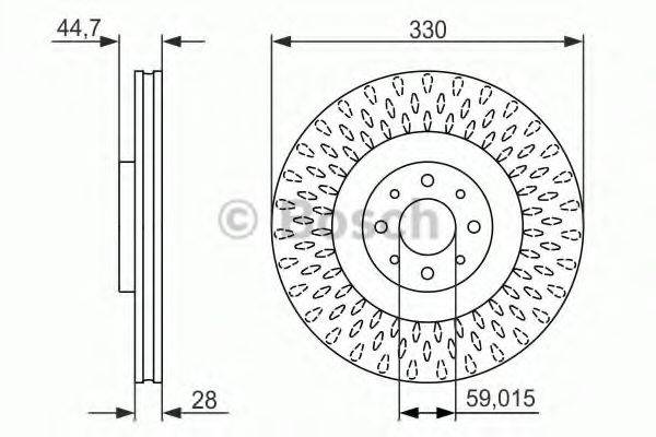 BOSCH BD1492 гальмівний диск