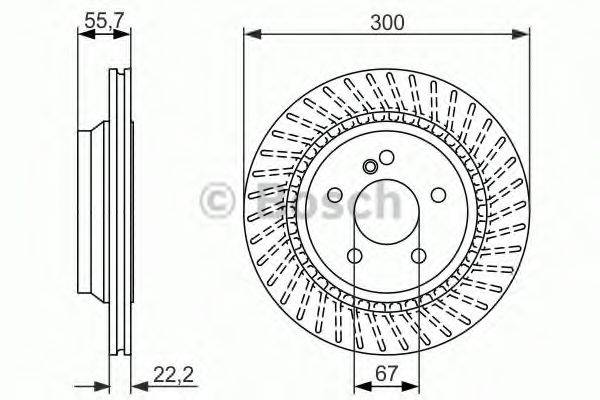 BOSCH BD1499 гальмівний диск