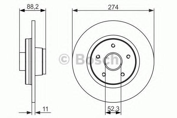 LUCAS ELECTRICAL DF 6355BS гальмівний диск