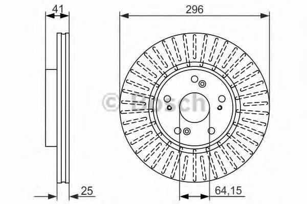 LUCAS ELECTRICAL DF 6432S гальмівний диск