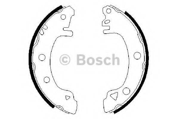 BOSCH BS554 Комплект гальмівних колодок
