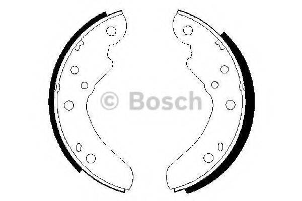 BOSCH BS670 Комплект гальмівних колодок
