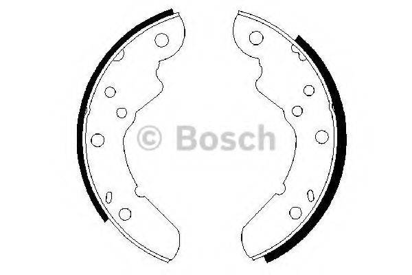 BOSCH BS721 Комплект гальмівних колодок