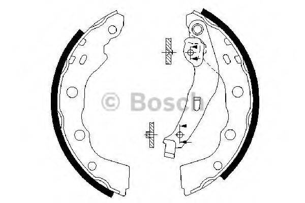 BOSCH BS819 Комплект гальмівних колодок