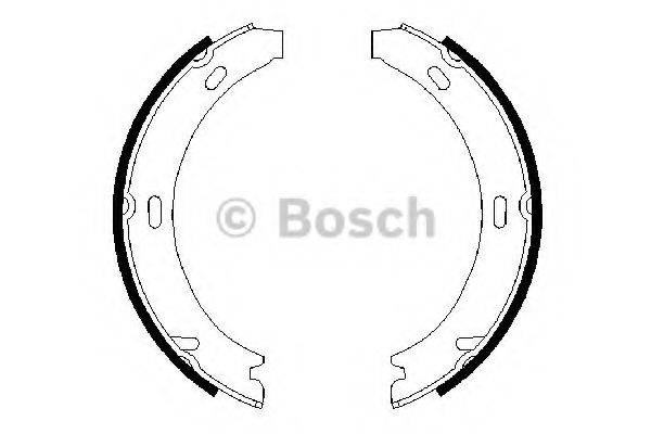 BOSCH BS872 Комплект гальмівних колодок, стоянкова гальмівна система