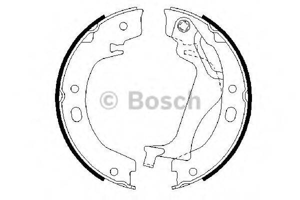 TOYOTA 04495-02190 Комплект гальмівних колодок