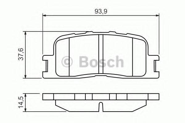 LEXUS 0446633100 Комплект гальмівних колодок, дискове гальмо