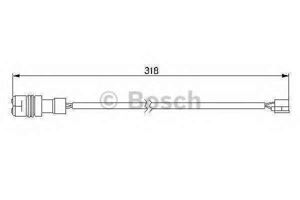 BOSCH 988 Сигналізатор, знос гальмівних колодок