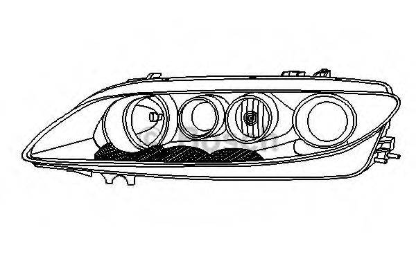 MAZDA GJ6R-51-0L0C Вставка фари, основна фара
