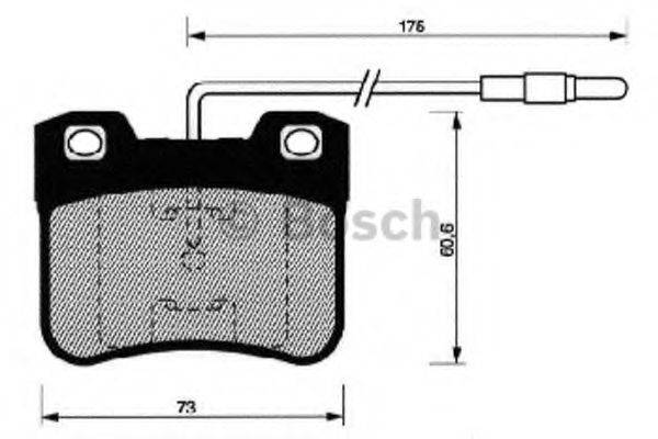 BOSCH 21 179 Комплект гальмівних колодок, дискове гальмо