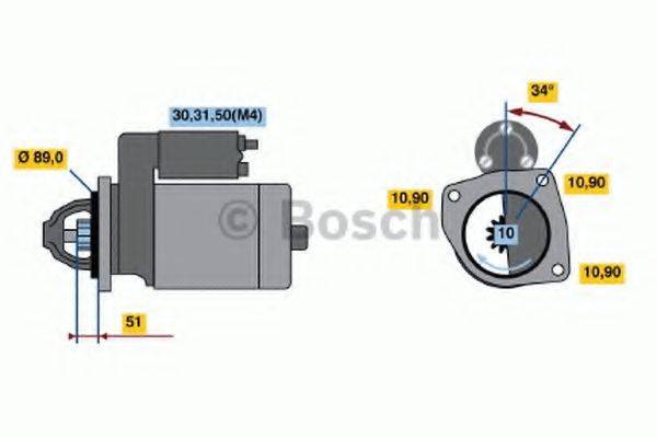 BOSCH 0001368078 Стартер