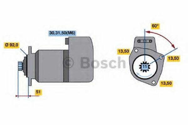 BOSCH 0001416048 Стартер