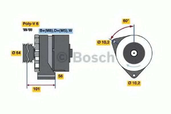 MERCEDES-BENZ 008 154 18 02 Генератор