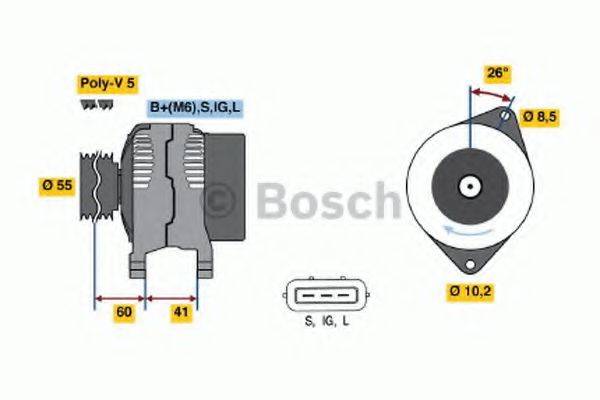 BOSCH 0123325014 Генератор