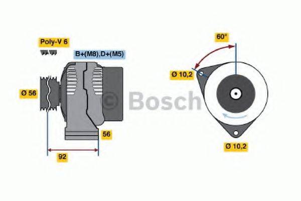 BOSCH 0123510074 Генератор