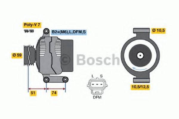 BOSCH 0124315019 Генератор