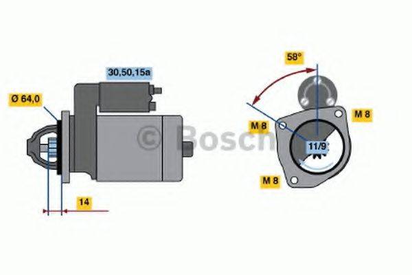BOSCH 1045 Стартер