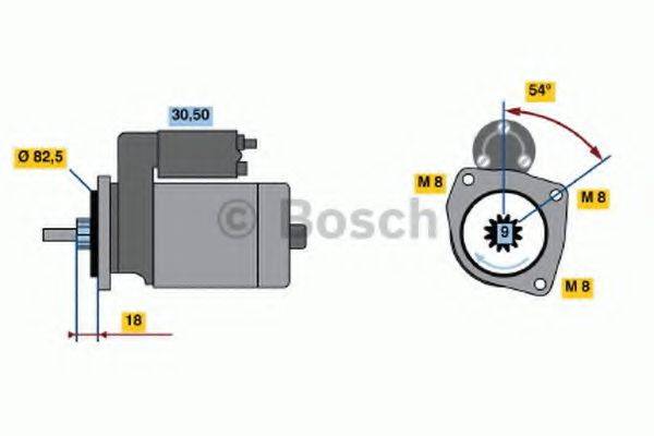 BOSCH 1458 Стартер