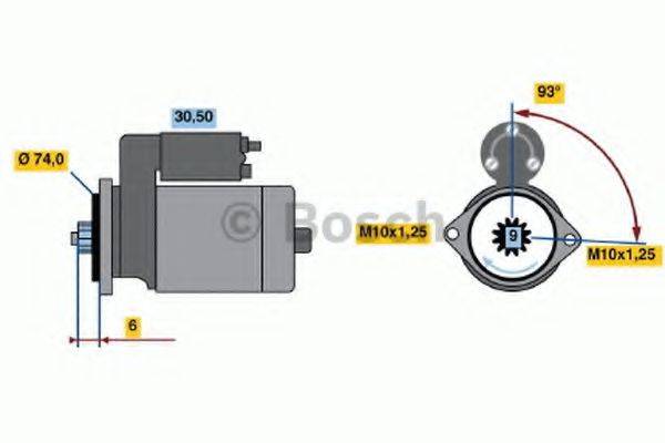 BOSCH 1576 Стартер