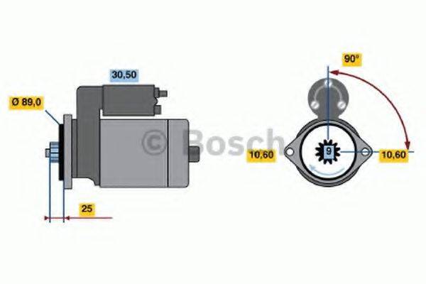 BOSCH 1626 Стартер