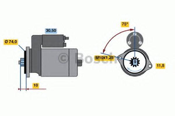 BOSCH 1642 Стартер