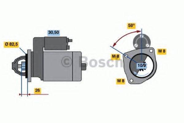 BOSCH 1687 Стартер