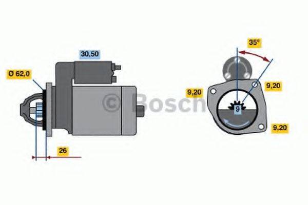 BOSCH 1696 Стартер
