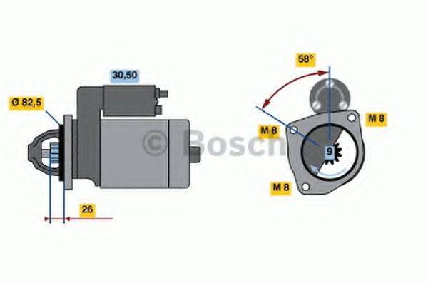BOSCH 1702 Стартер