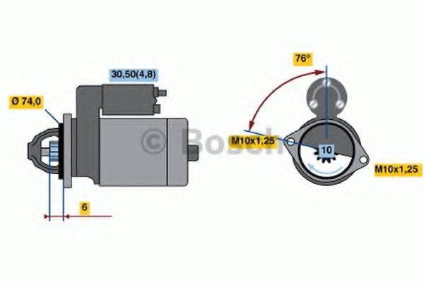 BOSCH 1750 Стартер