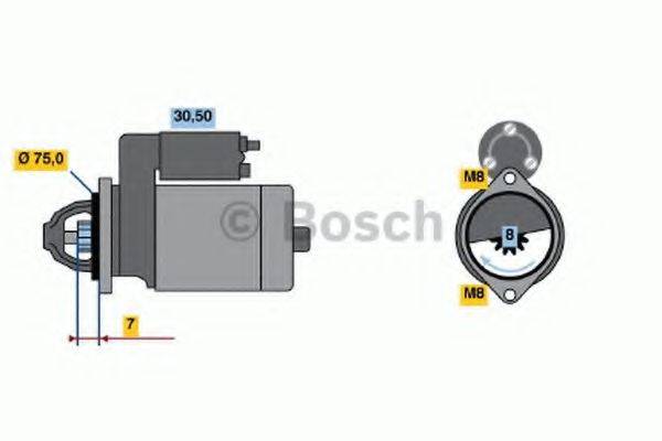 BOSCH 1757 Вакуумний елемент, розподільник запалювання