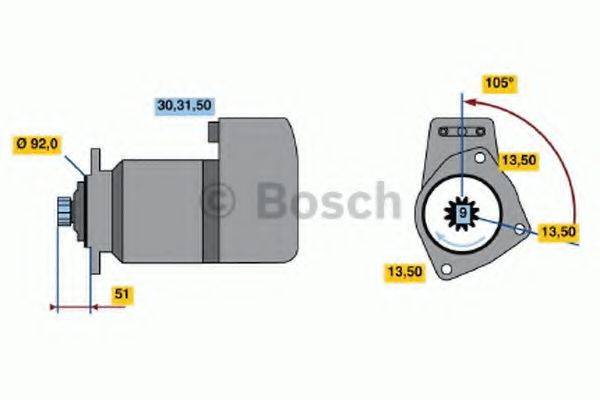 BOSCH 1800 Стартер