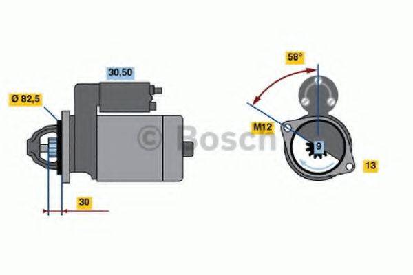 BOSCH 1834 Стартер