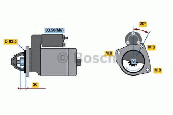 BOSCH 1849 Стартер